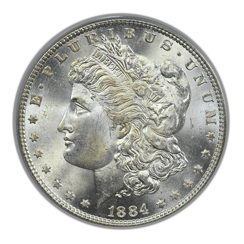 1884 Morgan Dollar $1 PCGS MS65