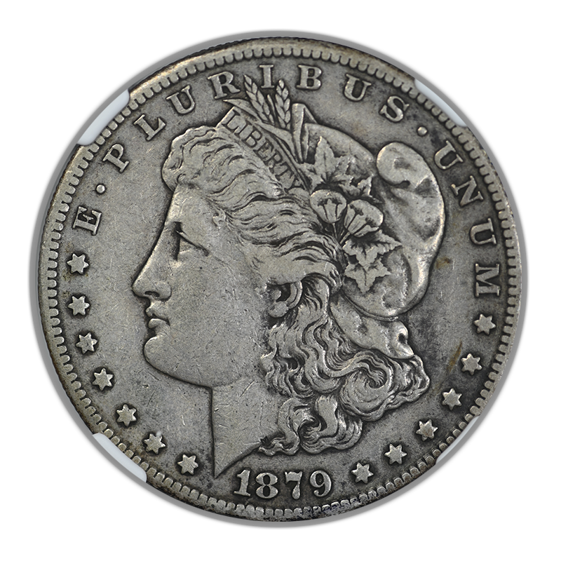 1879-CC Morgan Dollar $1 NGC VF25 Obverse