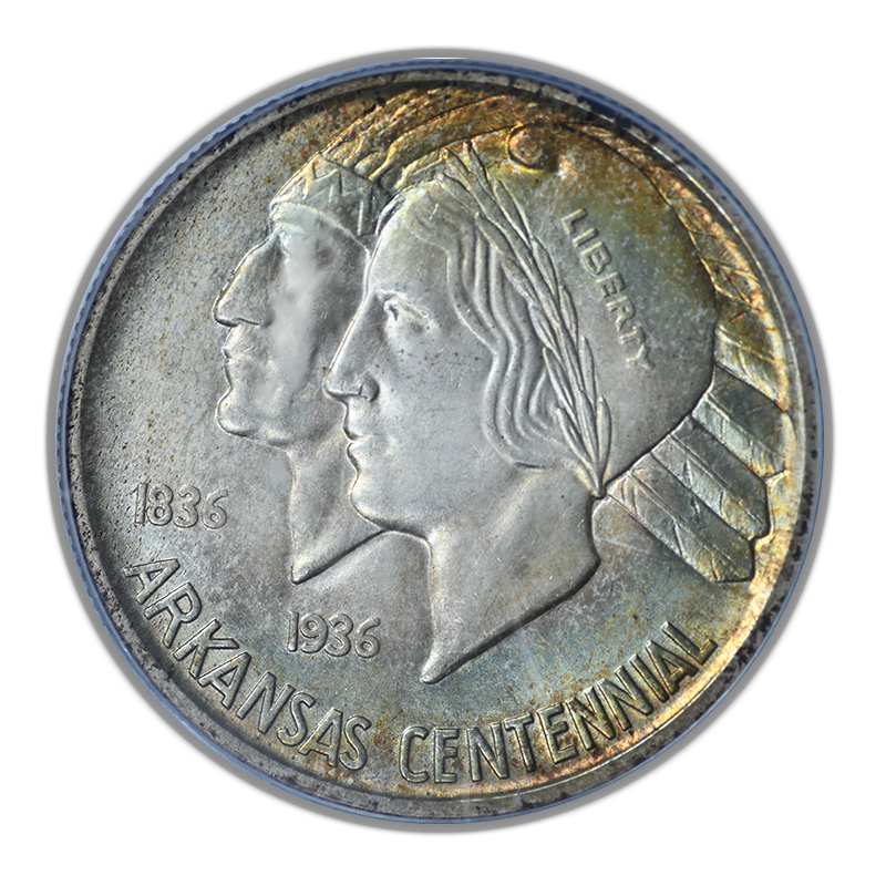 1937-S Arkansas Classic Commemorative Half Dollar 50C PCGS MS65