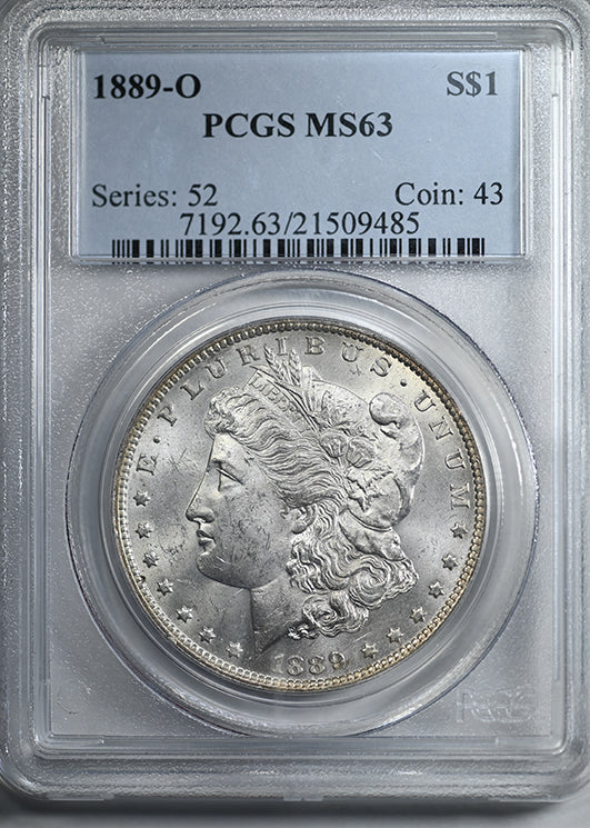 1889-O Morgan Dollar $1 PCGS MS63