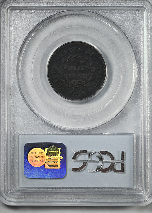 1795 Liberty Cap Half Cent 1/2C PCGS VG10 - Lettered Edge