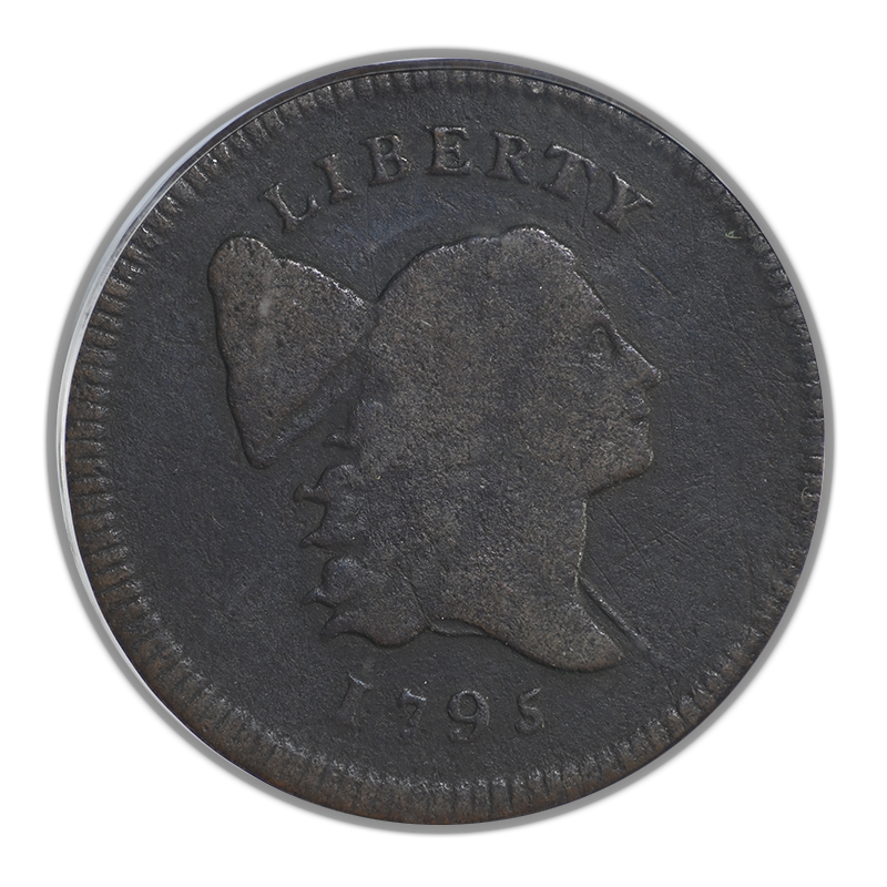 1795 Liberty Cap Half Cent 1/2C PCGS VG10 - Lettered Edge
