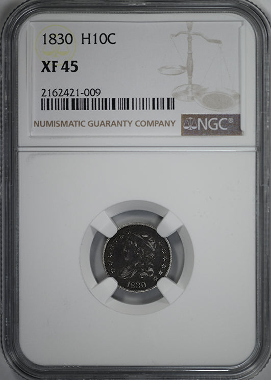 1830 Capped Bust Half Dime H10C NGC XF45