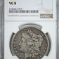 1893-CC Morgan Dollar $1 NGC VG8