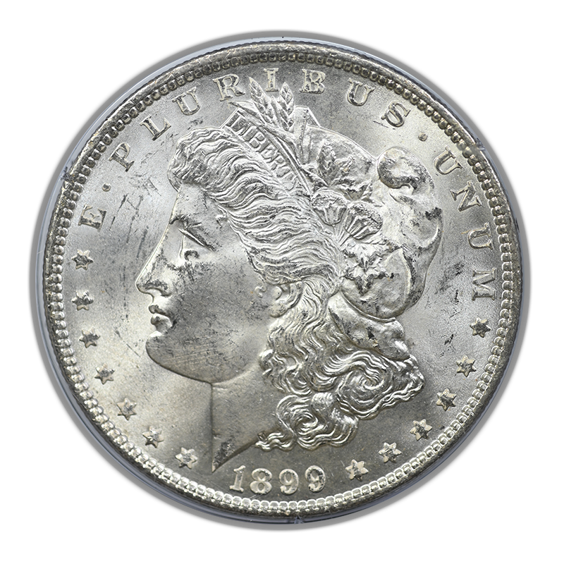 1899 Morgan Dollar $1 PCGS Rattler MS63