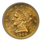1906 Liberty Head Gold Quarter Eagle $2.50 PCGS MS66