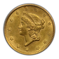 1854 Type 1 Liberty Head Gold Dollar G$1 PCGS MS62