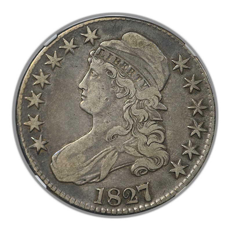 1827/6 Capped Bust Half Dollar 50C NGC VF30