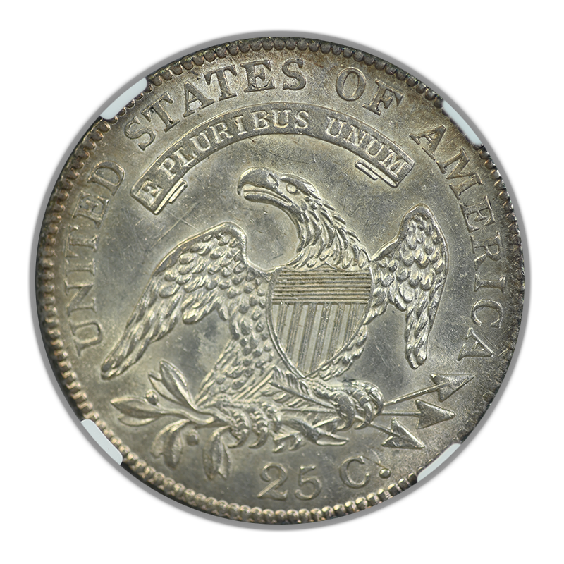 1818 Capped Bust Quarter 25C NGC MS64 - TONED!