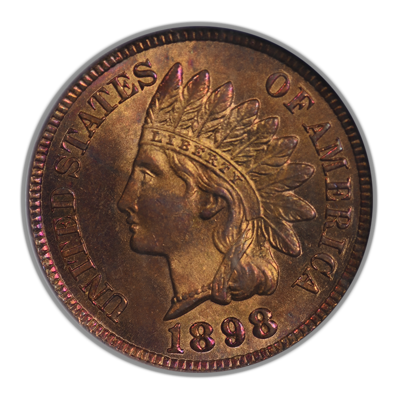 1898 Bronze Indian Head Cent 1C NGC MS65RD