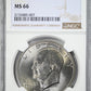 1972-D Clad Eisenhower Ike Dollar $1 NGC MS66