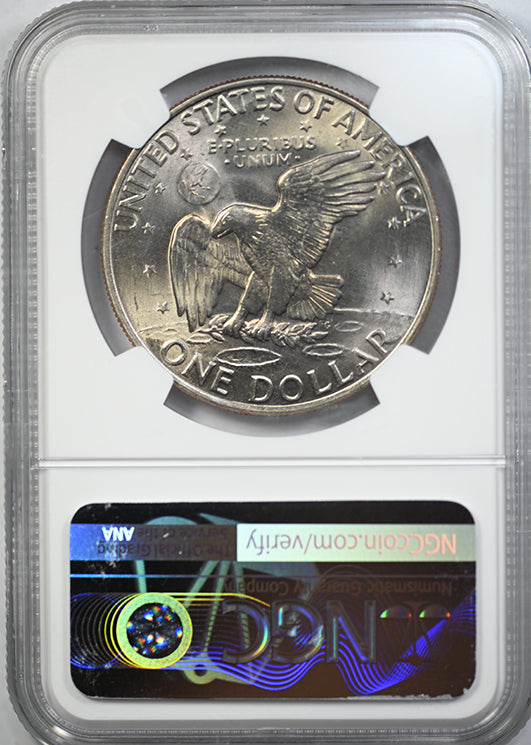 1972-D Clad Eisenhower Ike Dollar $1 NGC MS66