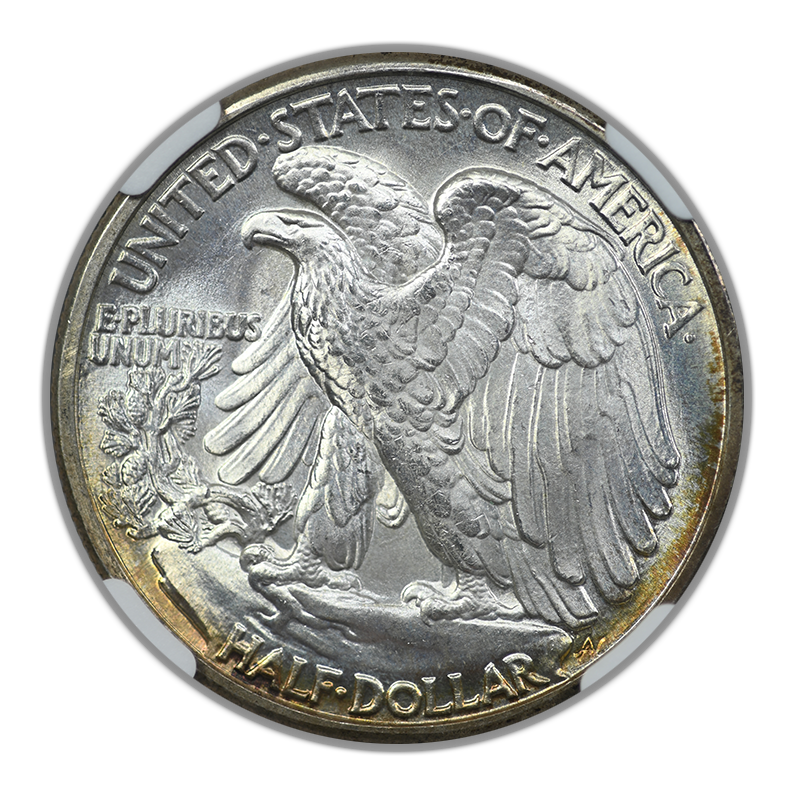 1942 Walking Liberty Half Dollar 50C NGC MS67