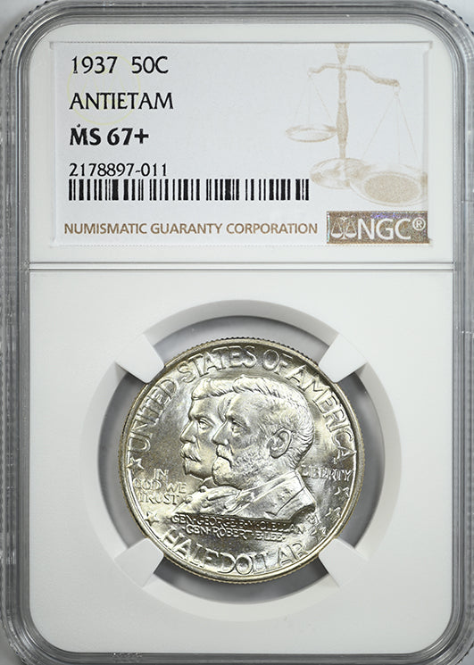 1937 Antietam Classic Commemorative Half Dollar 50C NGC MS67+
