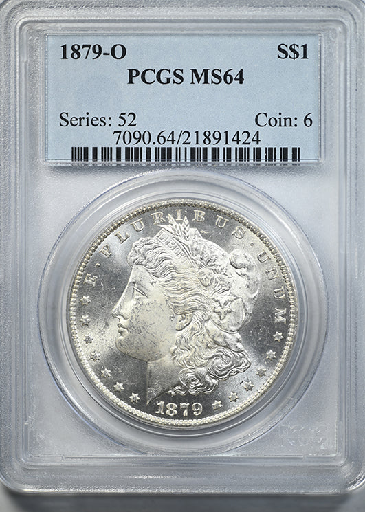 1879-O Morgan Dollar $1 PCGS MS64