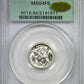 1939-D Mercury Dime 10C PCGS MS64FB Gold CAC OGH - Full Bands