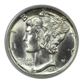 1939-D Mercury Dime 10C PCGS MS64FB Gold CAC OGH - Full Bands