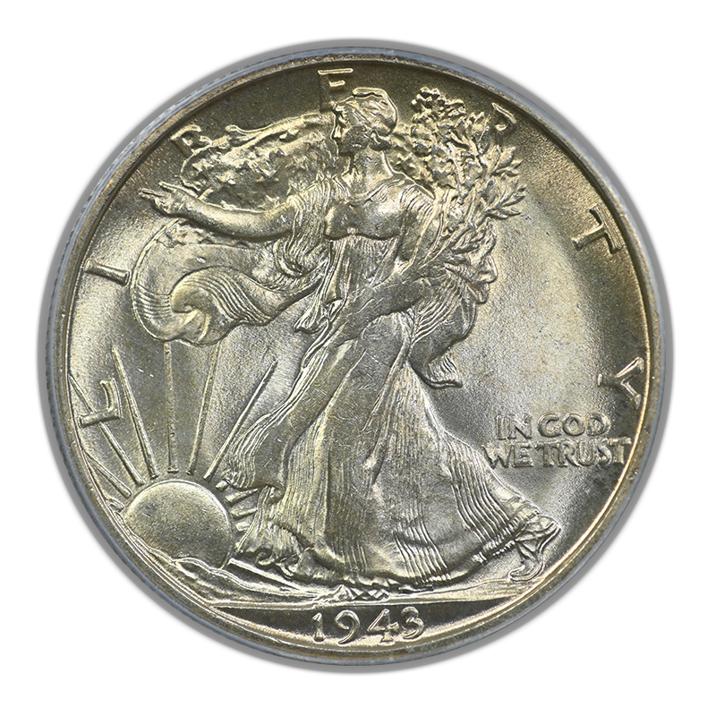 1943-S Walking Liberty Half Dollar 50C PCGS MS64