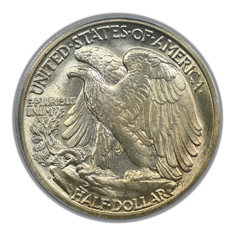 1943-S Walking Liberty Half Dollar 50C PCGS MS64