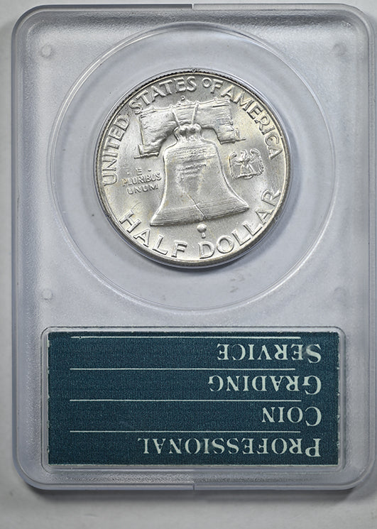 1961-D Franklin Half Dollar 50C PCGS Rattler MS64