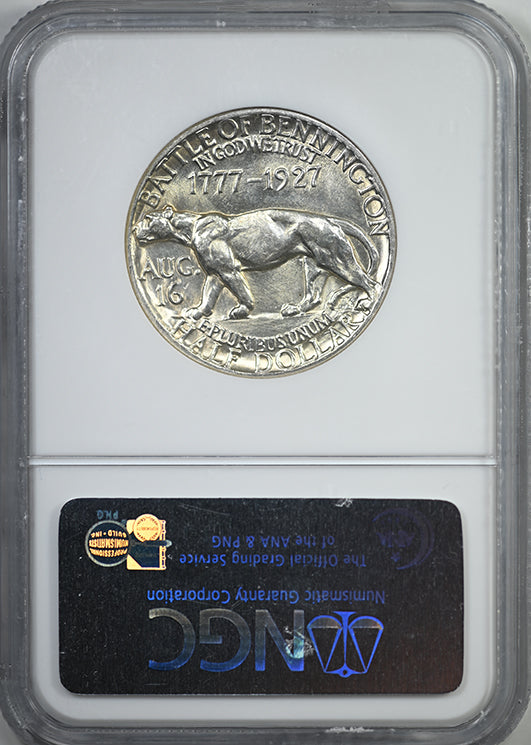 1927 Vermont Classic Commemorative Half Dollar 50C NGC MS63