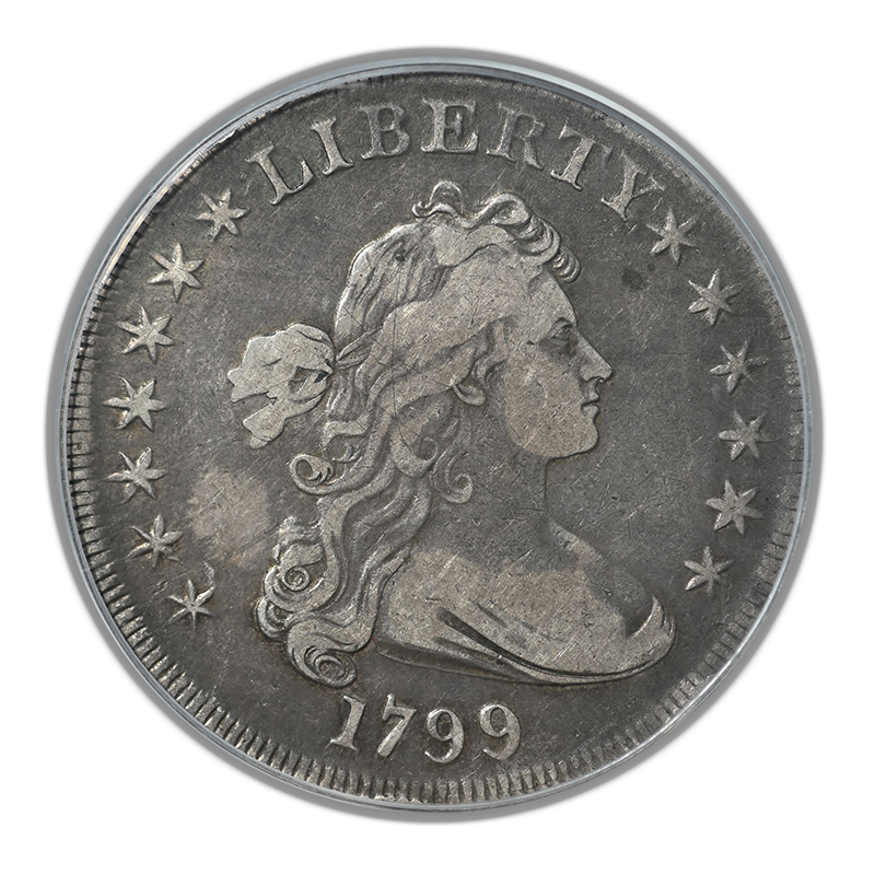 1799 Draped Bust Dollar $1 PCGS VF25