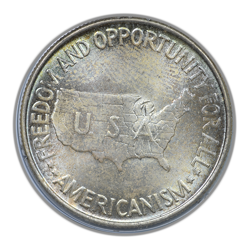 1952 Washington Carver Classic Commemorative Half Dollar 50C PCGS Rattler MS65 CAC
