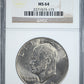 1972 Type 3 Clad Eisenhower Ike Dollar $1 NGC MS64