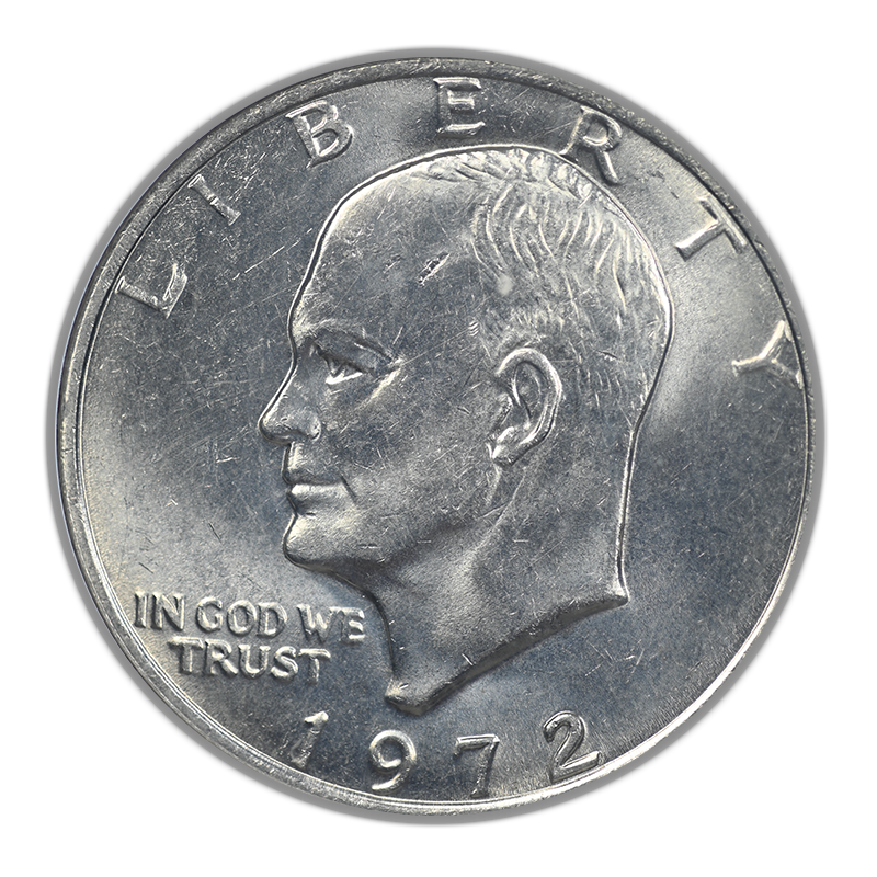 1972 Type 3 Clad Eisenhower Ike Dollar $1 NGC MS64
