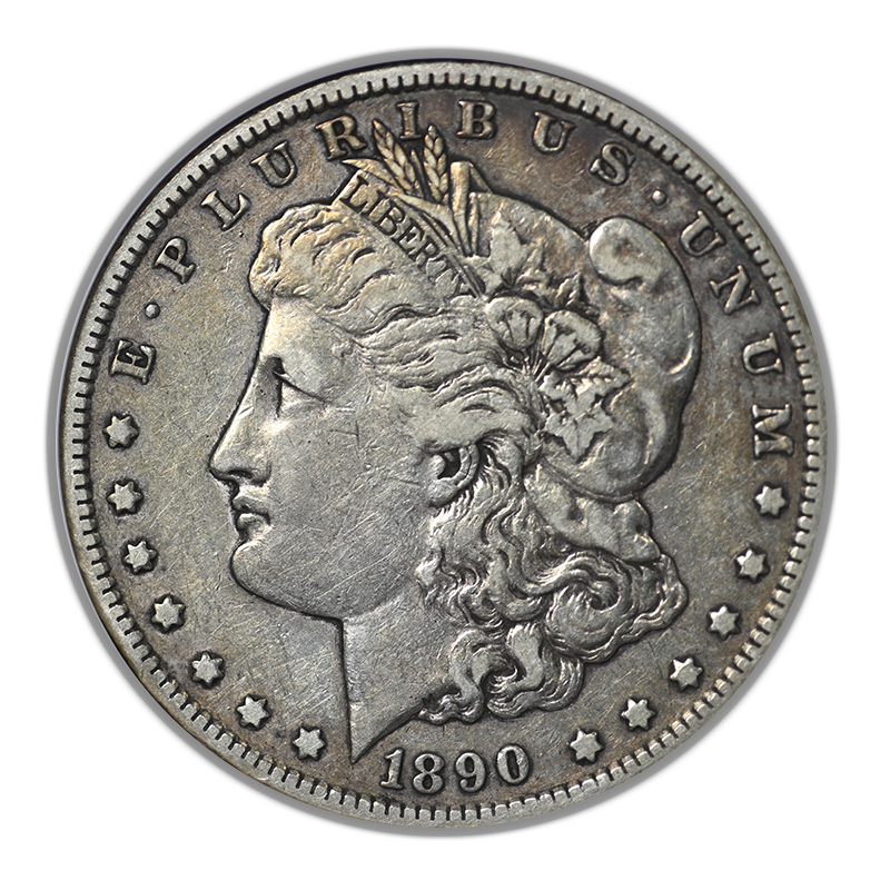 1890-CC Morgan Dollar $1 ANACS Soapbox VF30