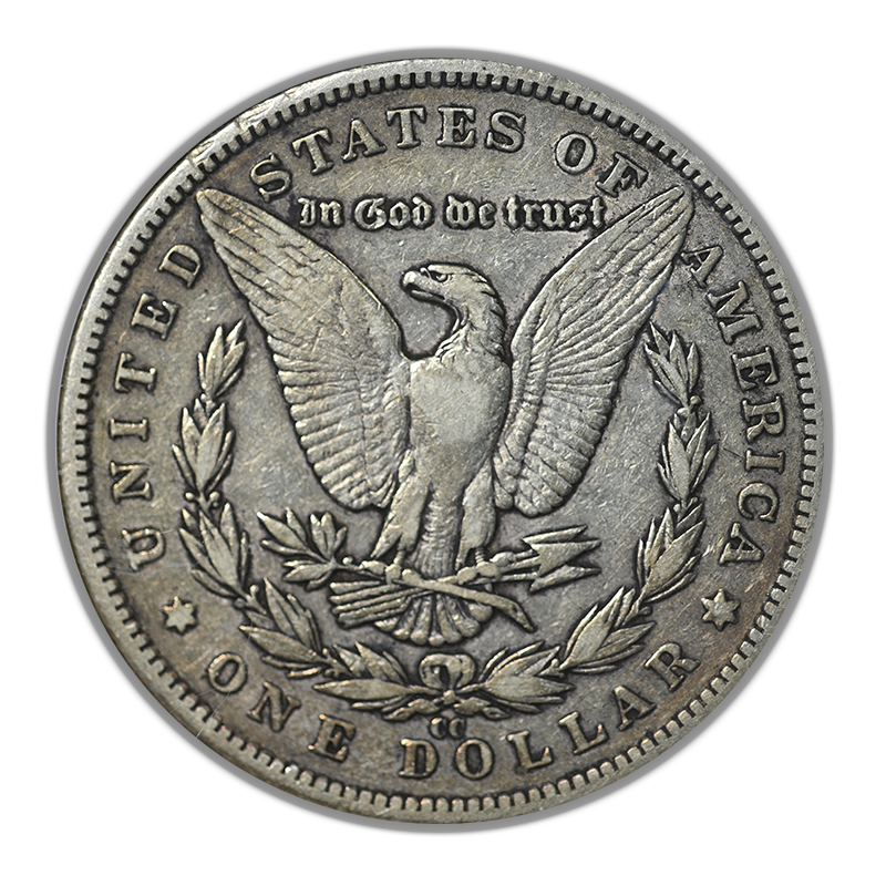 1890-CC Morgan Dollar $1 ANACS Soapbox VF30