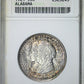 1921 Alabama Classic Commemorative Half Dollar 50C ANACS Soapbox AU55 - REVERSE TONED!