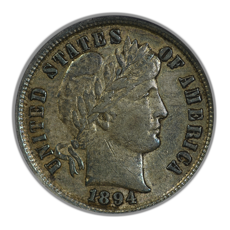 1894 Barber Dime 10C ANACS Soapbox XF40