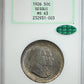 1926 American Sesquicentennial Classic Commemorative Half Dollar 50C NGC Fatty MS63 CAC