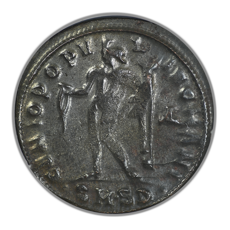 AD 305-311 Roman Galerius AE Follis ANACS Soapbox XF40