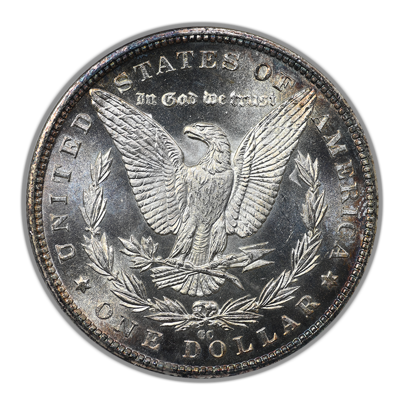 1882-CC Morgan Dollar $1 NGC Fatty MS64DPL - Deep Prooflike Reverse