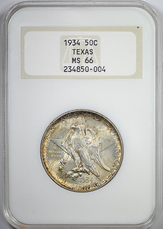 1934 Texas Classic Commemorative Half Dollar 50C NGC Fatty MS66