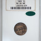 1883 Indian Head Cent 1C NGC Fatty MS64BN CAC