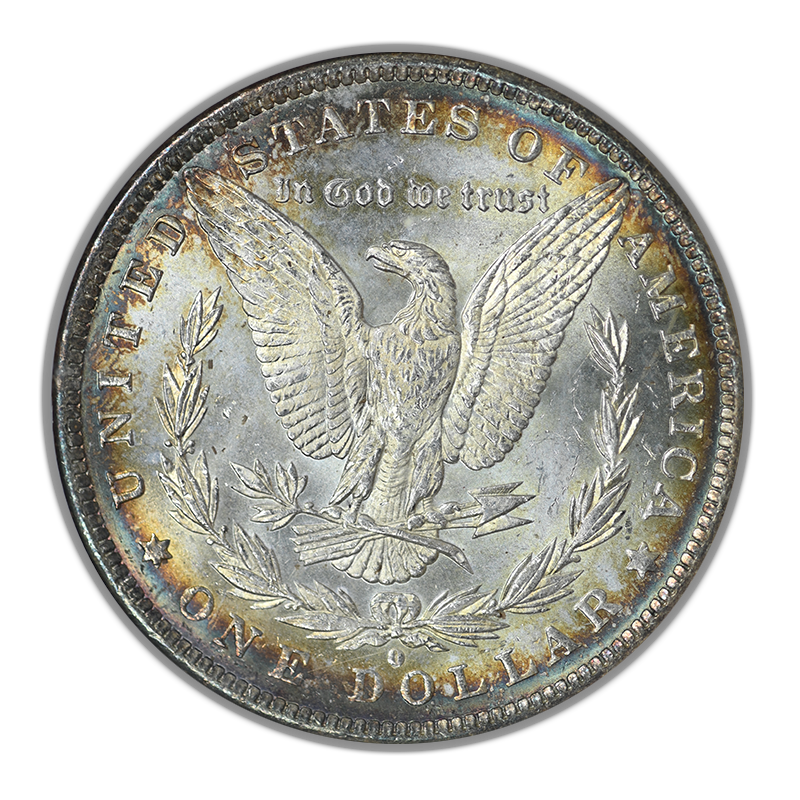 1884-O Morgan Dollar $1 NGC Fatty MS64 CAC - TONED!
