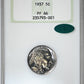 1937 Proof Buffalo Nickel 5C NGC Fatty PF66 CAC