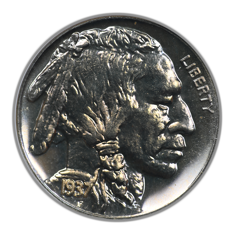 1937 Proof Buffalo Nickel 5C NGC Fatty PF66 CAC