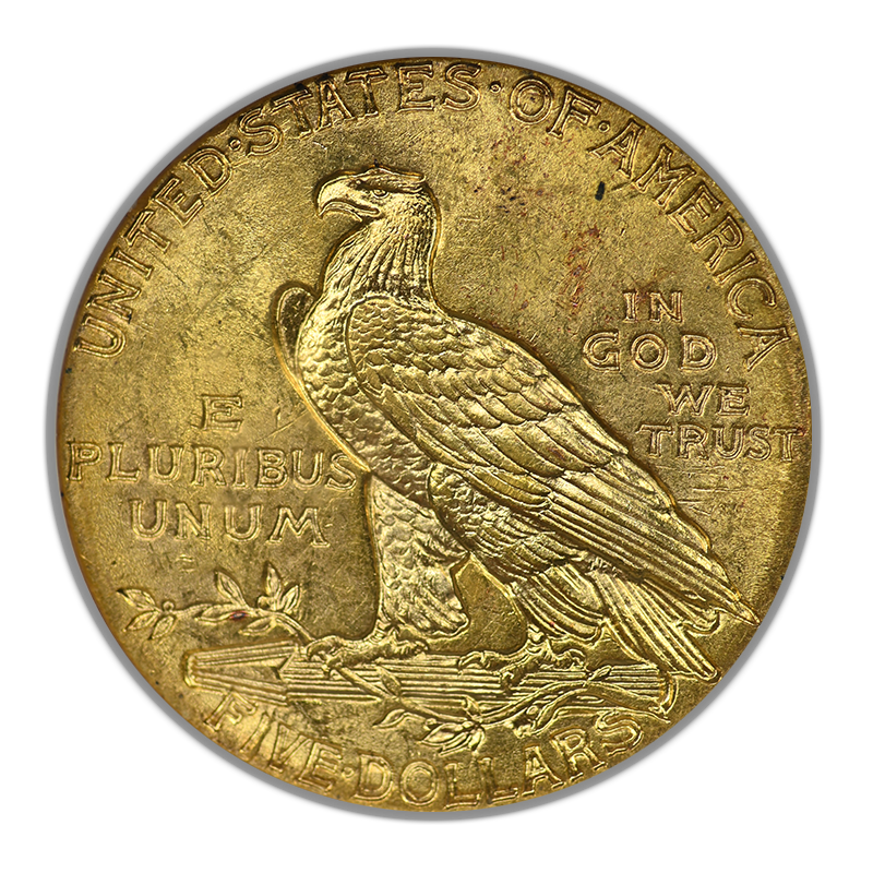 1913 Indian Head Gold Half Eagle $5 NGC Fatty MS63 CAC
