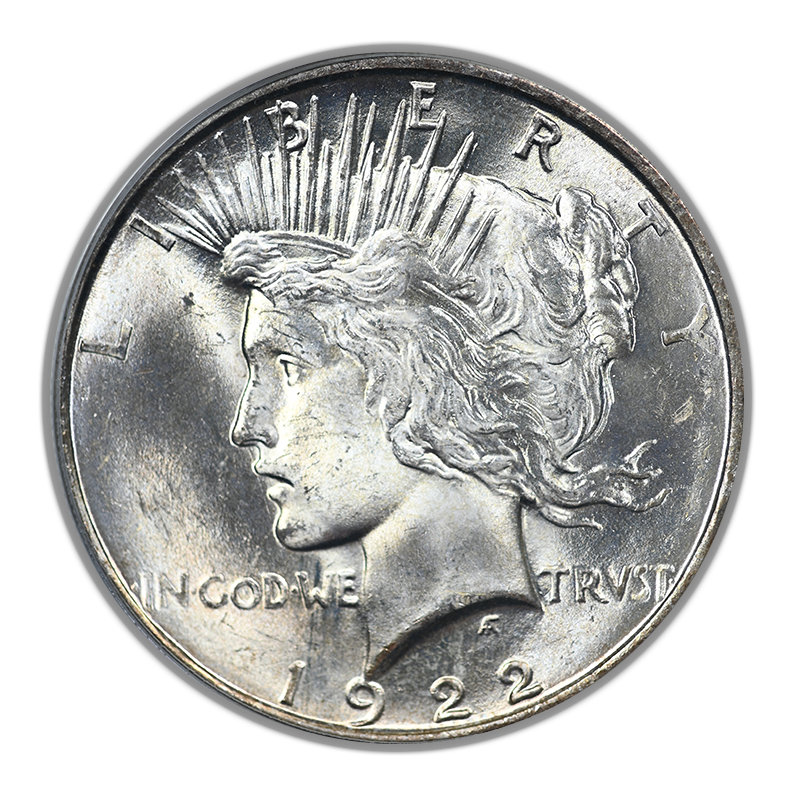 1922-D Peace Dollar $1 PCGS MS64 OGH