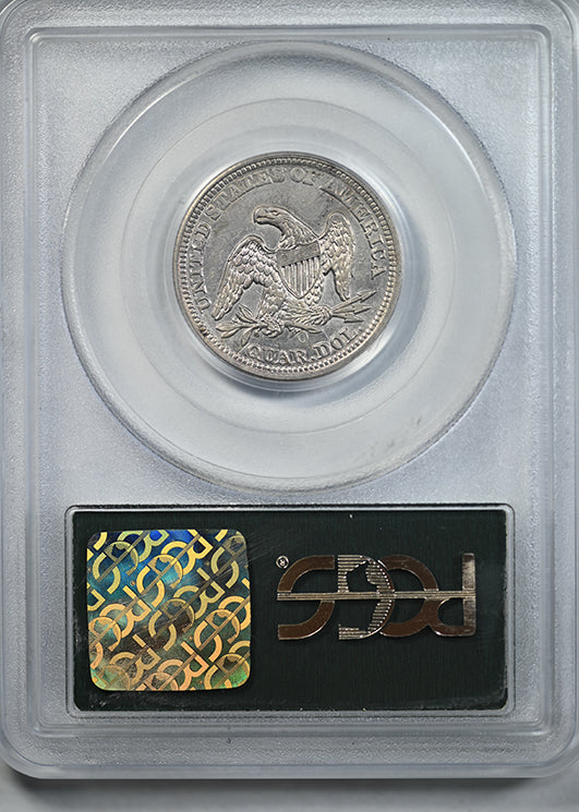 1857-O Liberty Seated Quarter 25C PCGS AU50 OGH
