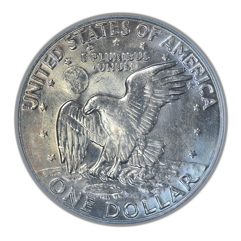 1974-D Clad Eisenhower Ike Dollar $1 PCGS MS65 CAC - TONED!