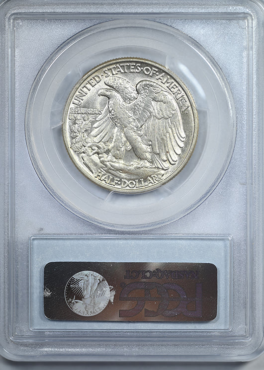 1946 Doubled Die Reverse Walking Liberty Half Dollar 50C PCGS AU58 CAC DDR