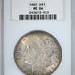 1887 Morgan Dollar $1 NGC Fatty MS64