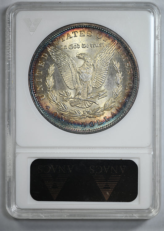 1878 Reverse of 1879 Morgan Dollar $1 ANACS Soapbox MS63 - TONED!