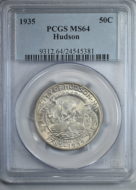 1935 Hudson Classic Commemorative Half Dollar 50C PCGS MS64