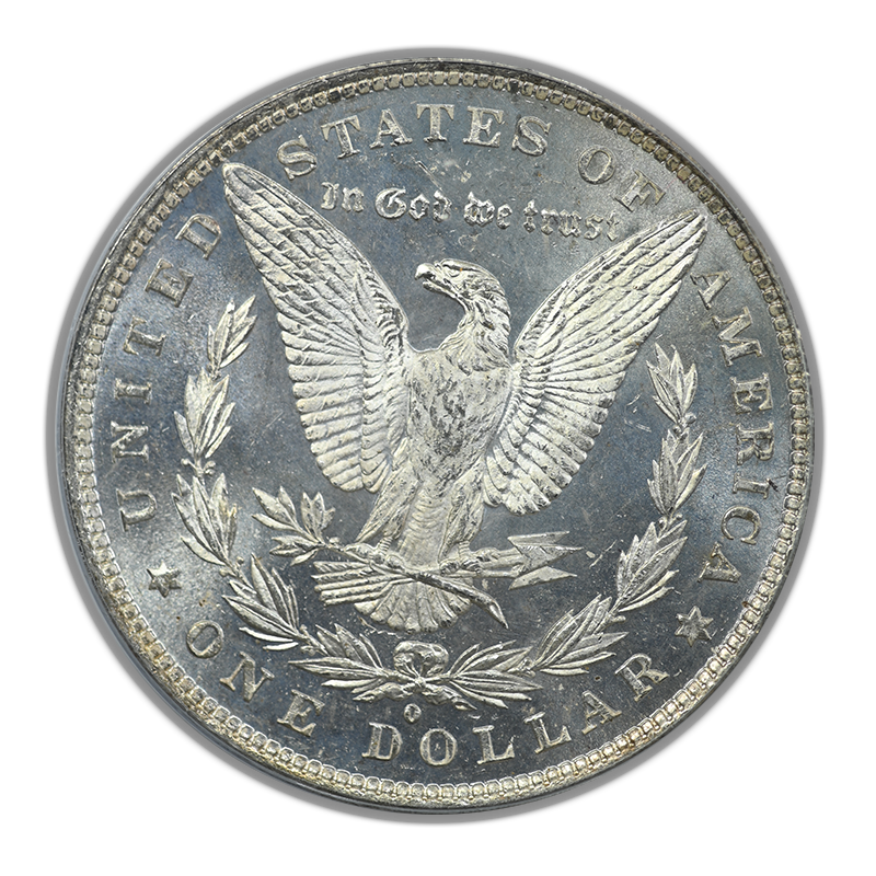1882-O Morgan Dollar $1 PCGS MS63PL OGH - Proof Like Reverse